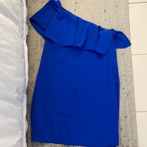 Blue One Shoulder Dress